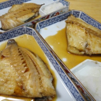 初めて煮魚作りました。ごちそうさまです。